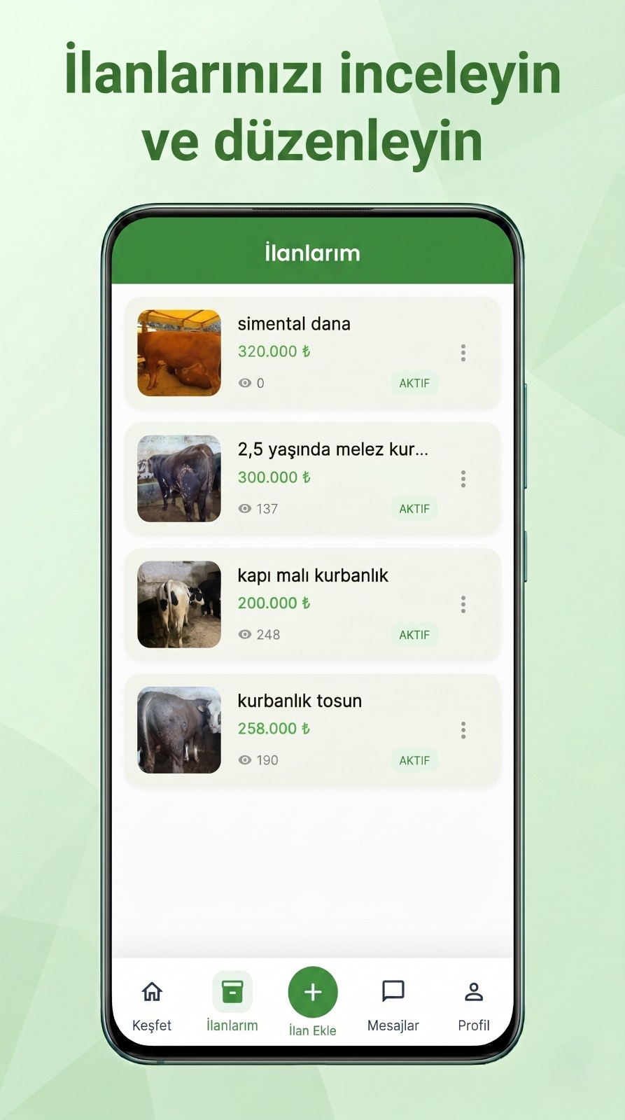 İlanlarım